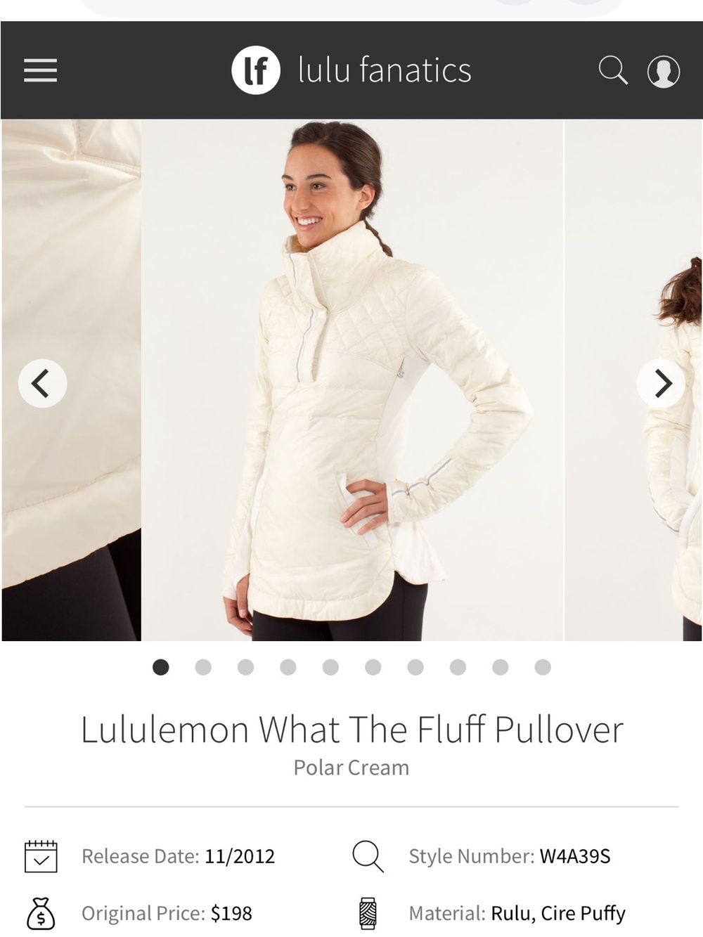 lululemon athletica What the Fluff Pullover Jacket